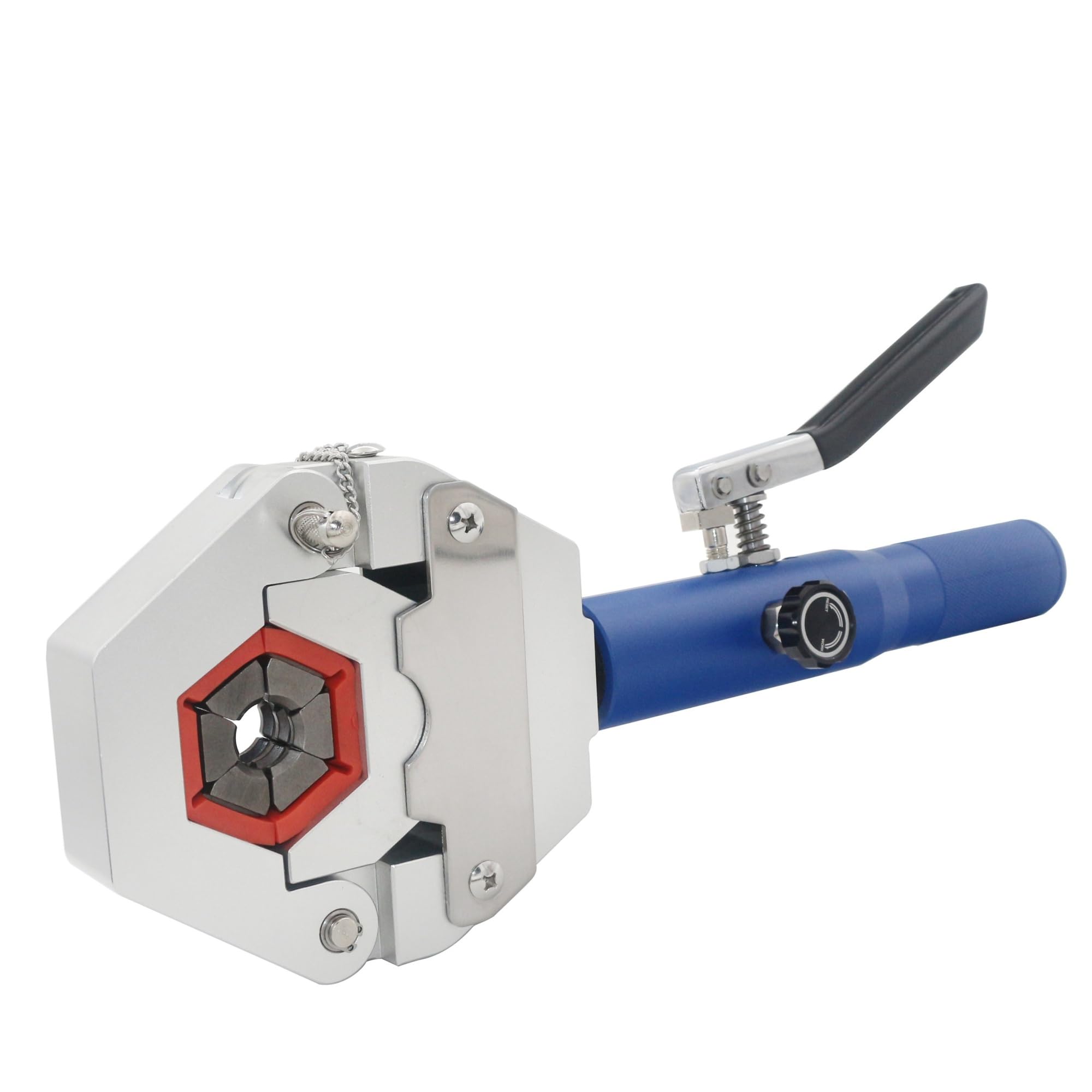 Jhxhfjxz One Color Ac Hose Crimper Tool Aluminum Alloy Hydraulic Crimping Tool For Barbed And Beaded Hose Fittings With 7 Die Sets Versitile