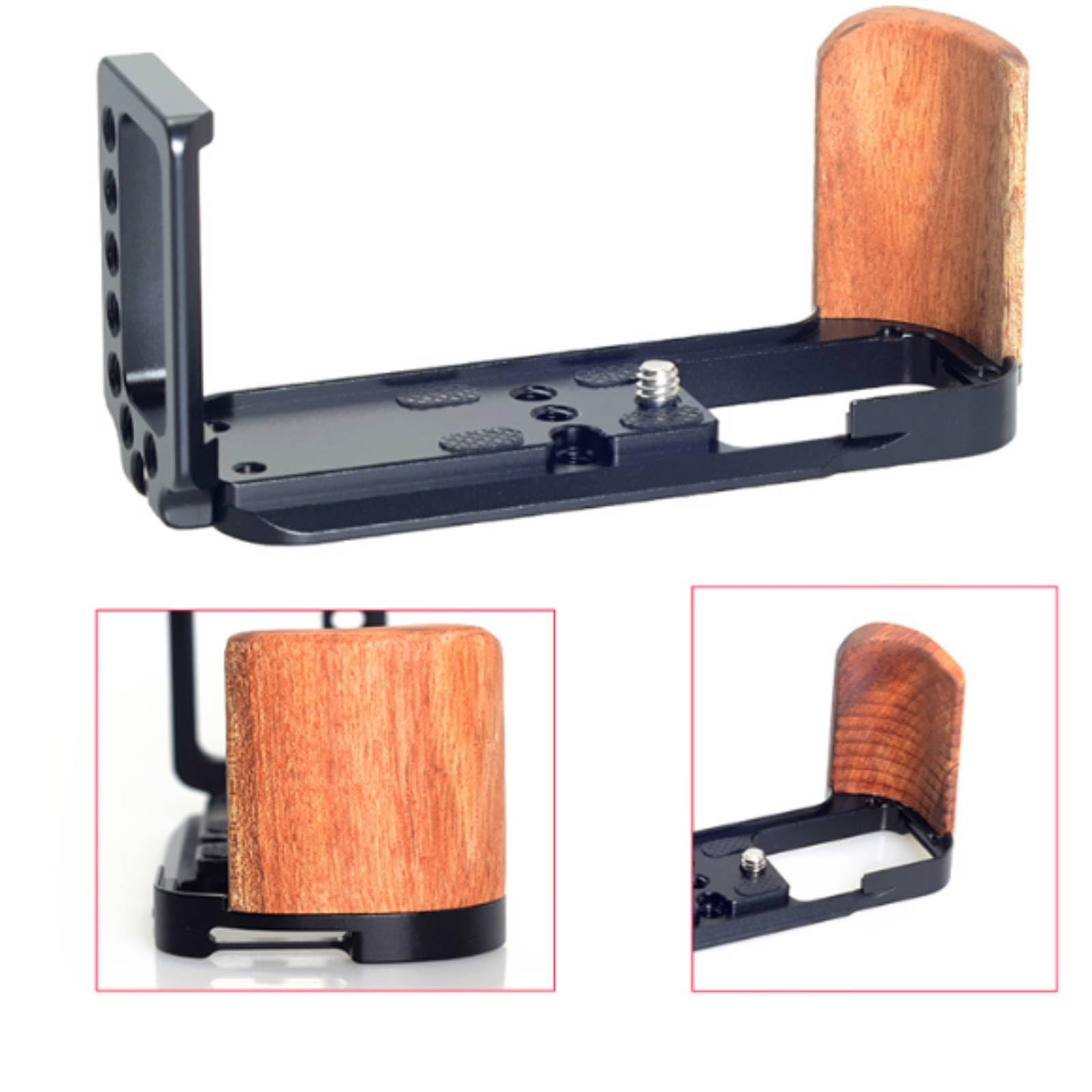 1 Pezzo Staffa Fotocamera Piastra Montaggio Supporto Fotografia in Metallo Nero Angolo Retto Stabile Cambio Rapido Orizzontale Verticale Fissaggio, style to 2