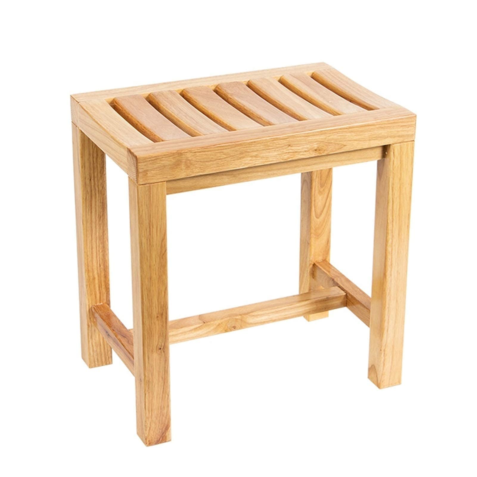 SBTXHJWCGLD Heavy Duty Shower Seat Bath Chair, Wood Bathroom Bench Stool, Bath Stool Shower Stool Quick & Easy Tools Free Assembly, Lightweight, Ideal for Travel, Max 250kg