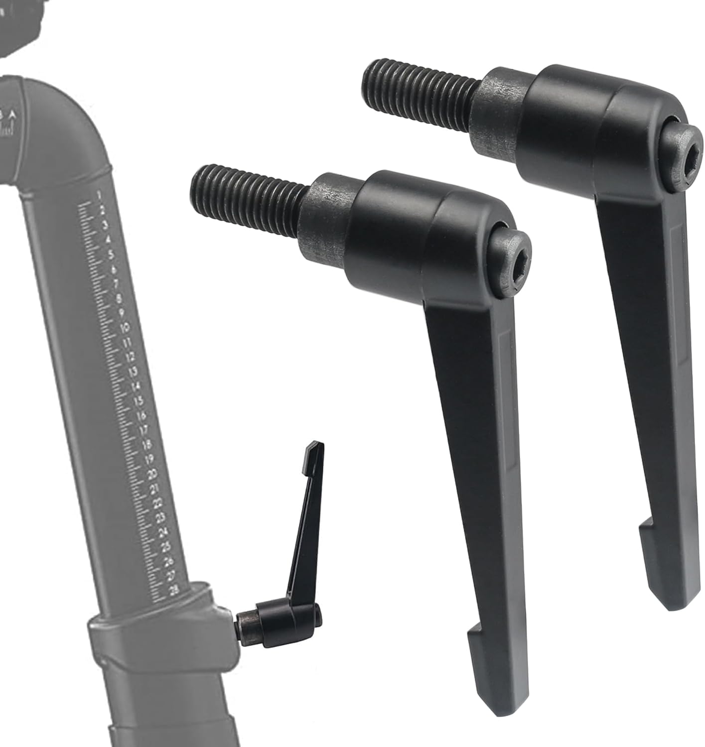 Exercise Bike Handles for Peloton Bike, Replacement Seat Post and Handlebar Height Lever Handles, Alloy Handles 2 Packs