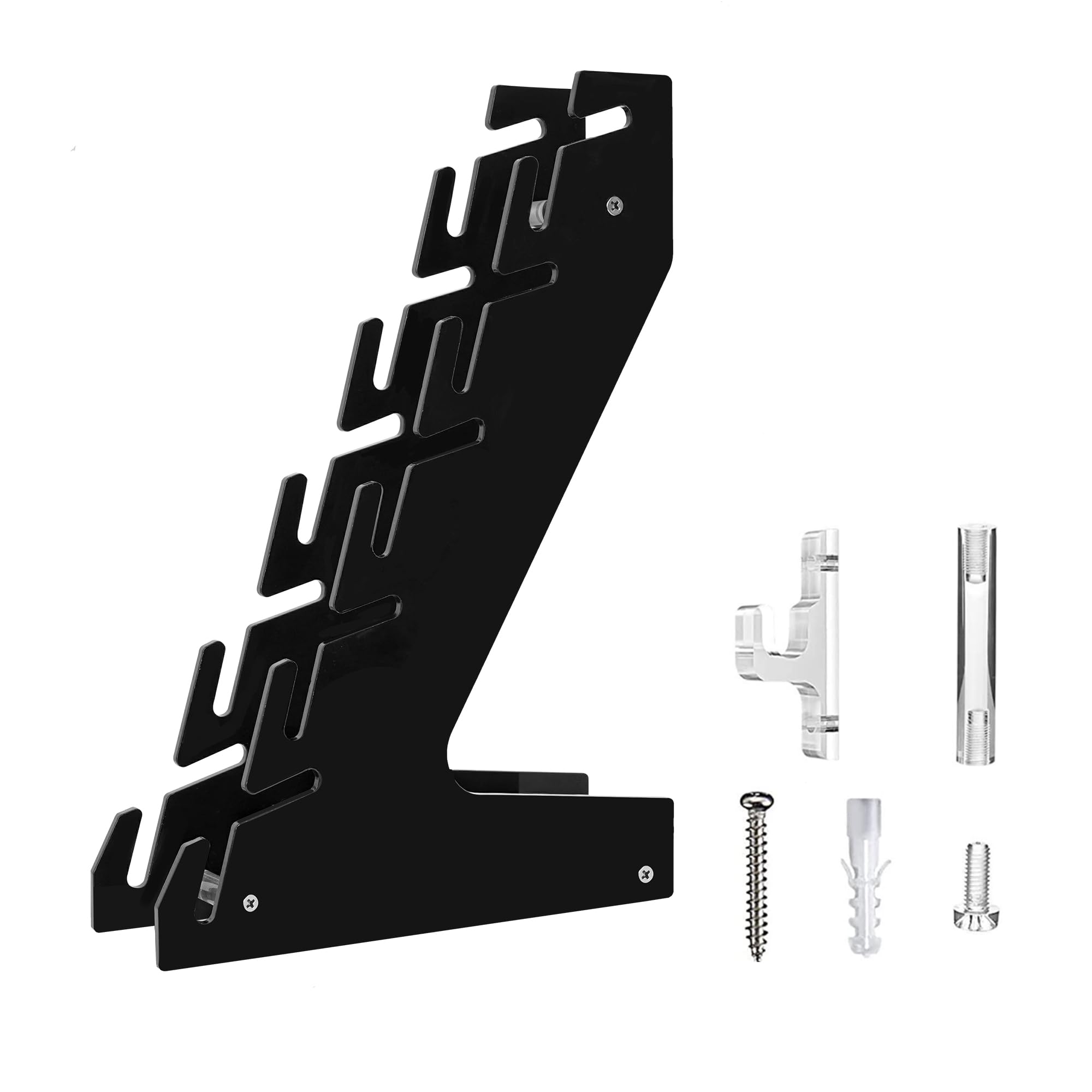 CAIRIAC Acrylic Baseball Cap Rack Hat Storage Display Holder Organizer Stand for Men Caps Table Hat Rack for Wall, Tabletop Closet, Dresser, Cloakroom, Entrance, Bedroom, Door (Black, 1 Pack)