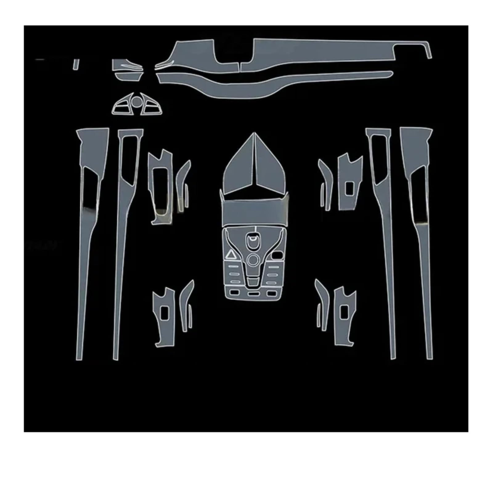 Film protecteur BYD Song Plus console centrale auto 2022