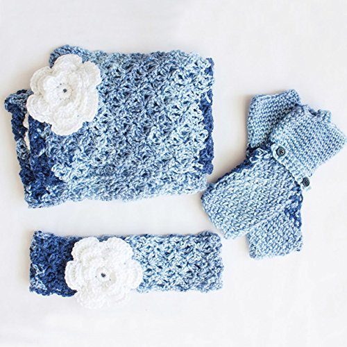 Image of Caron Simply Soft Ombre Yarn (4) Medium Gauge 100% Acrylic - 5oz - Sat Blue Jeans - Machine Wash & Dry