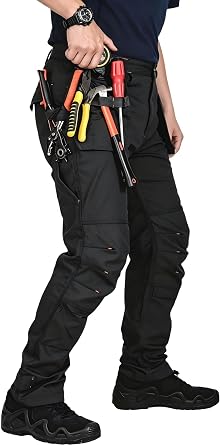TRGPSG Men's Tactical Cargo Pants Water Resistant Work Pants