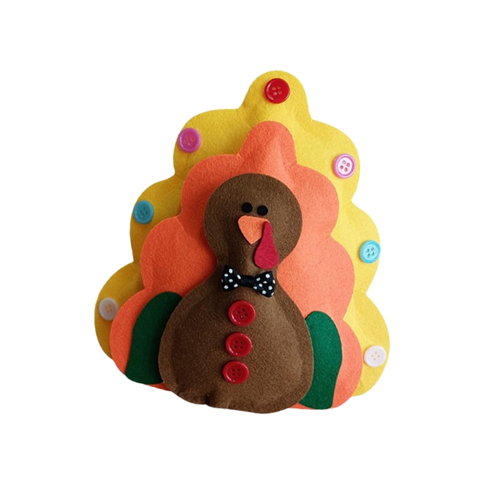 Tsophreniq Craft Turkey Statue Ideal for Seasonal Displays and Child Safe Thanksgiving Tools Party