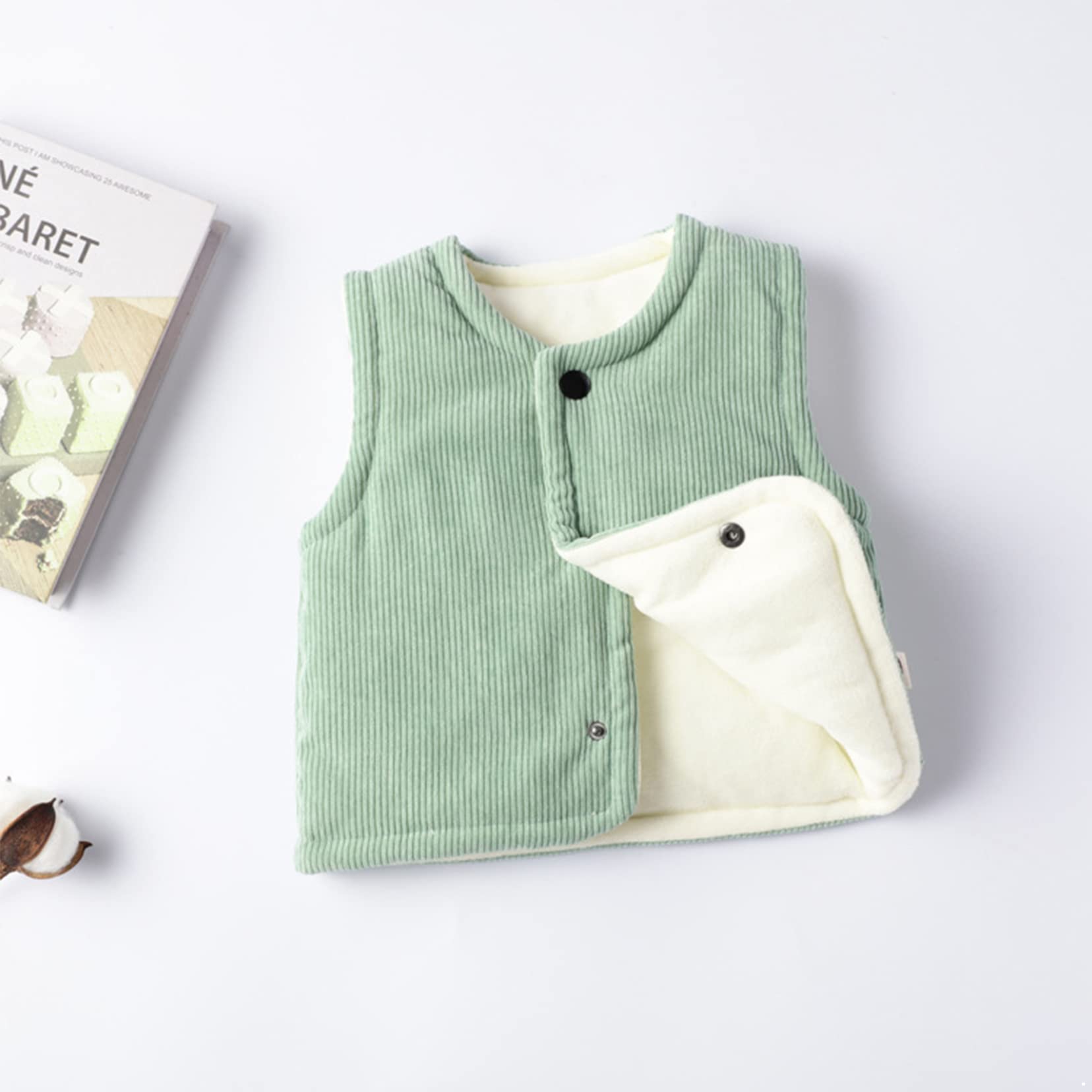Unisex Kleinkind Plüsch Weste Herbst Winter Warme Gilets Ärmellos Jacke Mantel Baby Mädchen Jungen Fleeceweste Steppweste Mit Reißverschluss