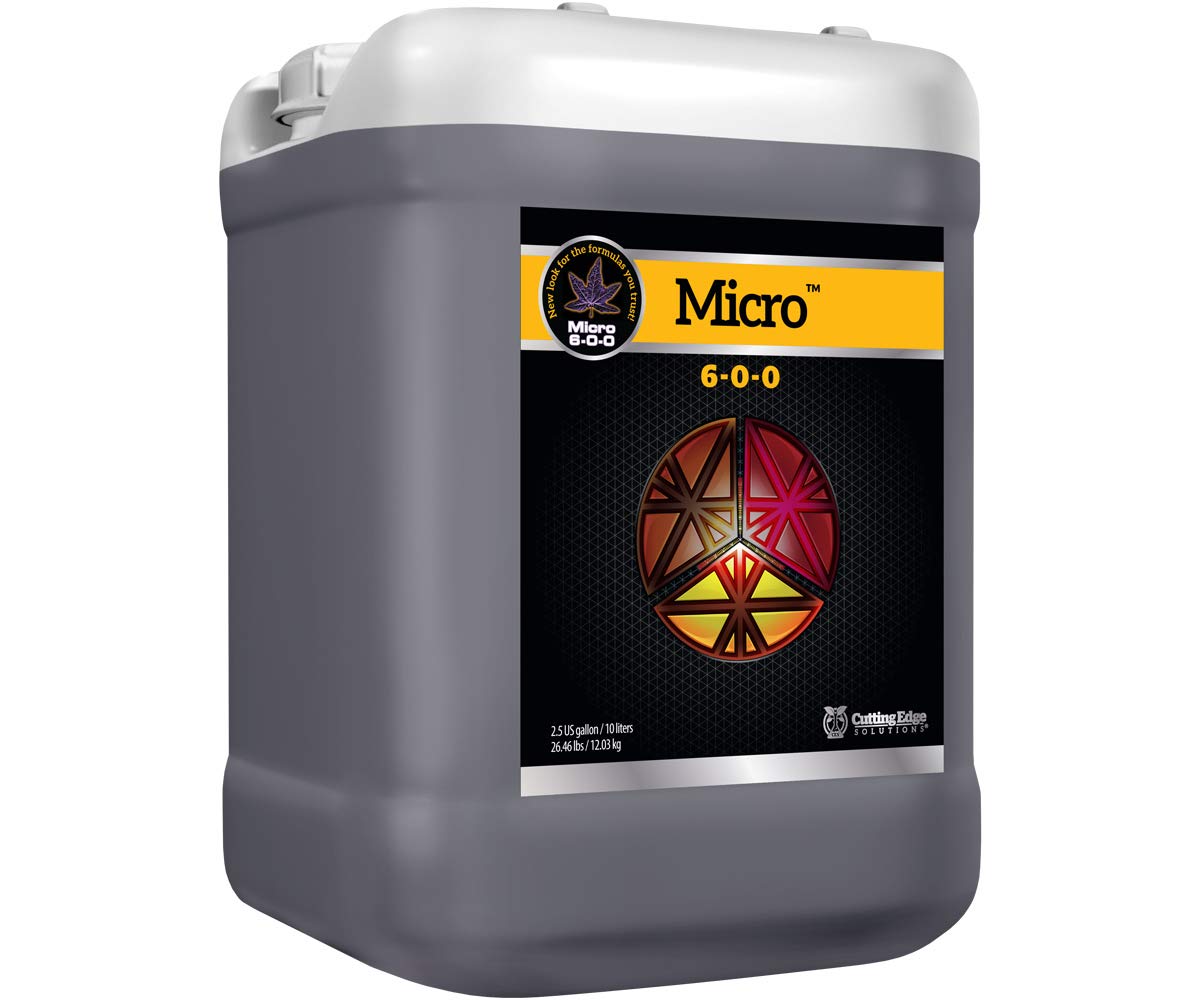 Cutting Edge Solutions Micro:2404 Micro 6-0-0 Hydroponic Nutrients, 2.5-Gallon