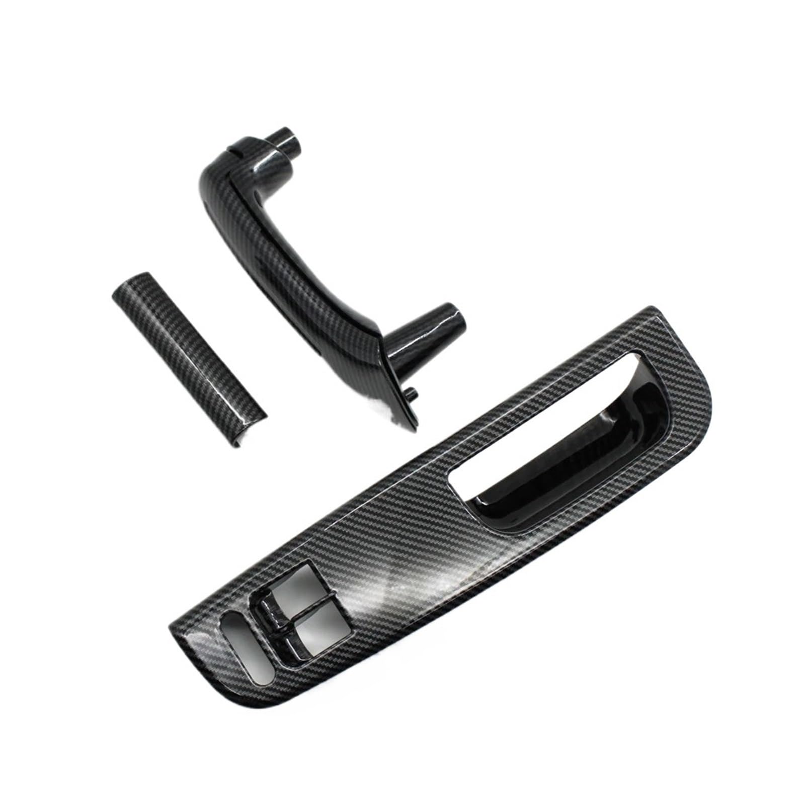Hjtedhe Lhd-Carbon For Golf Mk4 1999-2004 Car Interior Handle Inner Door Armrest Panel Pull Interior Door Handle Pull Trim(Lhd-Carbon)