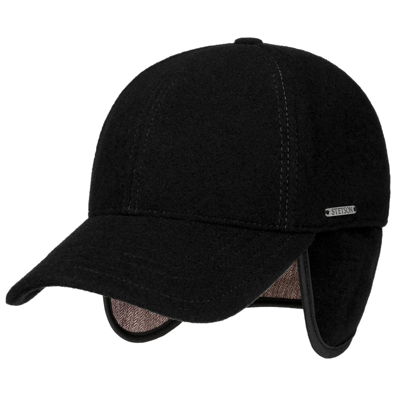 Stetson Czapka Vaby z NausznikamiMężczyźni - daszkiem wełniana na zime Zamknięte tyłu, daszkiem, nausznikami, podszewką,