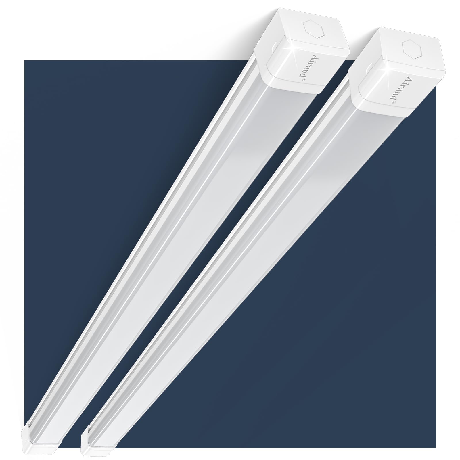 2 Stück Feuchtraumleuchte LED 120CM, Kellerlampe 36W 3600LM, GaragenLampe Kaltweiss 5000K, Röhre Lampe IP66 Wasserfest, Werkstattlampe Deckenleuchte Hell, Feuchtraum Leuchte für garage Werkstatt Kelle