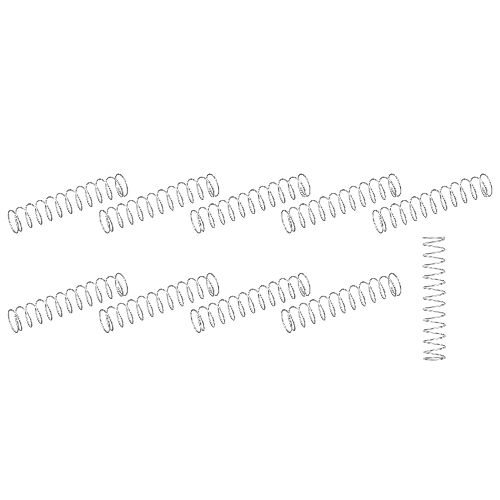 METALLIXITY Compression Springs (0.5x5mm OD,25mm Free Length) 10Pcs,Silver — Amazon image 16