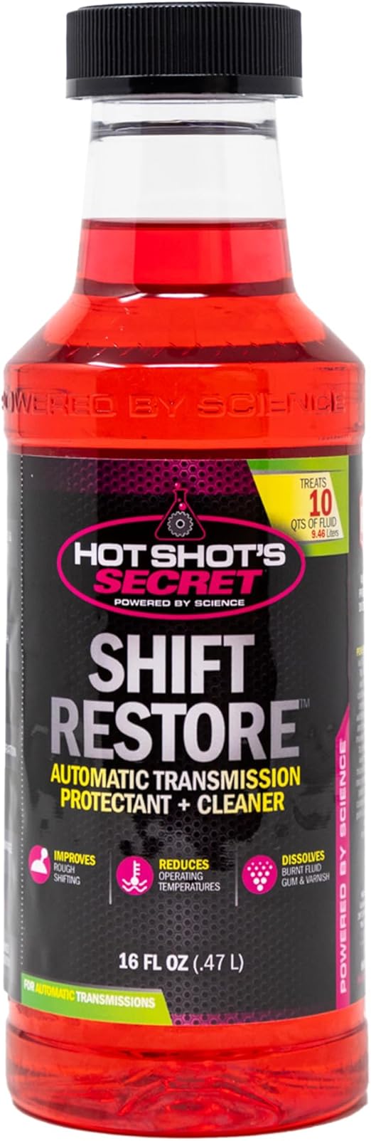 Hot Shot's Secret Shift Restore Automatic Transmission Additive 16 fl oz Bottle