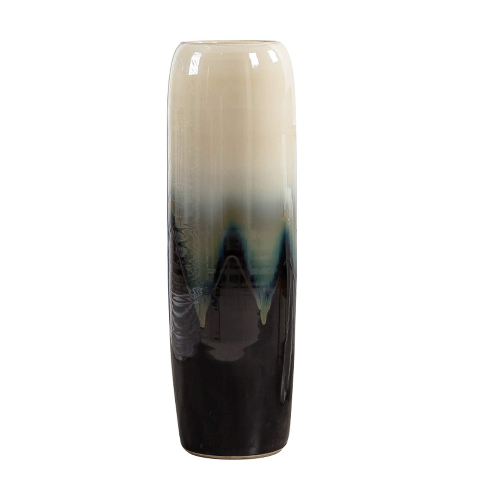 asdchZen Large Ceramic Vase, Living Room Sample Room Ballroom Hotel Vase Floor-Standing Decorative Vases,22 * 60CM