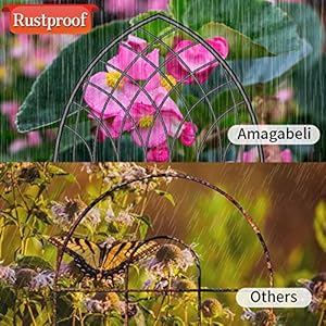 Amagabeli 2 pack large garden trellis for climbing plants 75 x 31 heavy duty rustproof black iron plant trellis for potted plants support tall wall metal trellis for rose vegetables cucumber gt05  urban country home decor