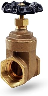 Midline Valve 429U224 Heavy Duty Gate Valve with Wheel Handle, Lead-Free, Water Shutoff 2 in. FIP Connections, Cast Brass, 2