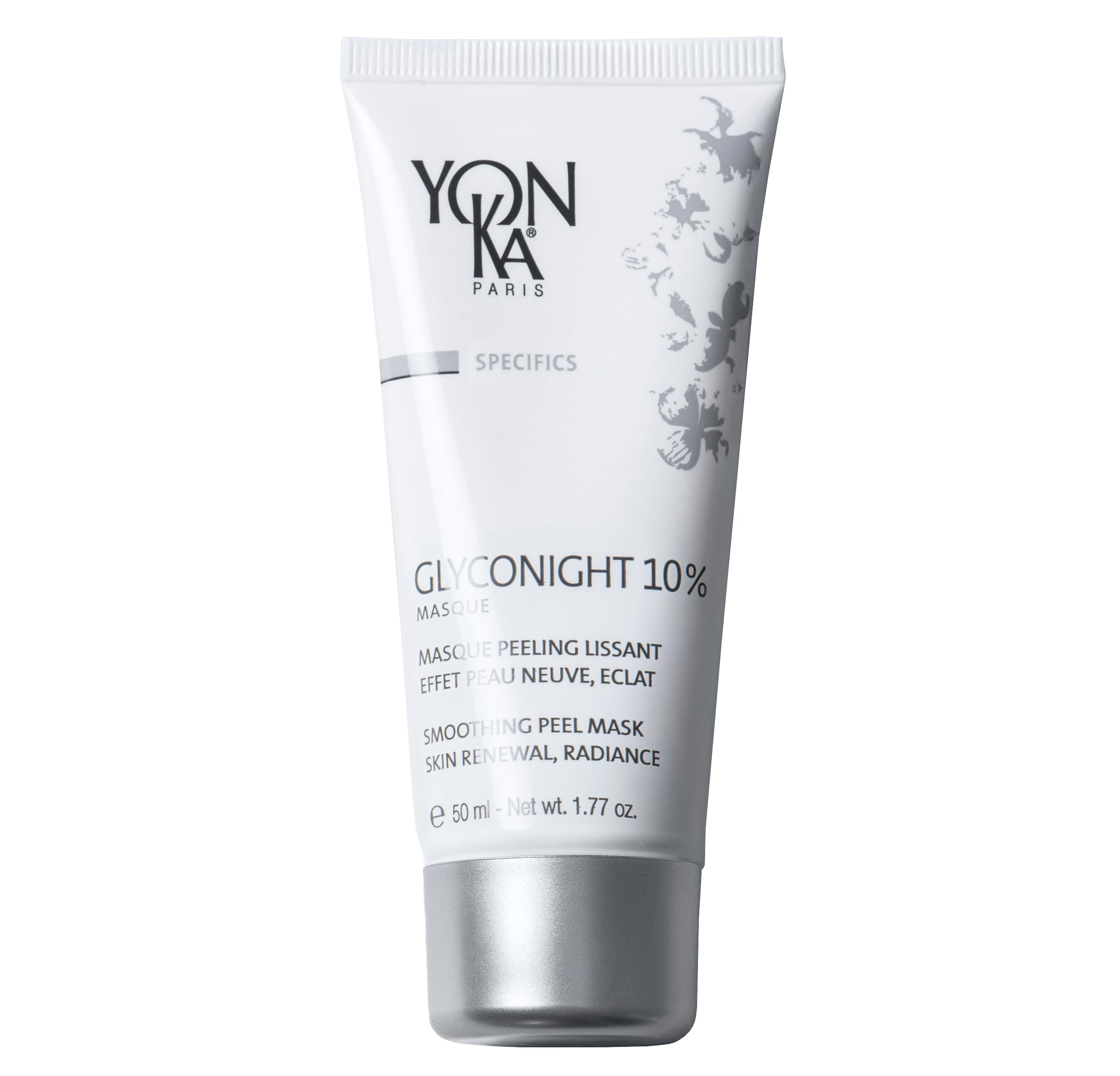 Glyconight 10% Night Mask Peel Yonka 50 ml - Potrójna skuteczność ze 10% czystym glikolem | Przeciwstarzeniowy, efekt nowej skóry, promienna - dermatologicznie sprawdzone rezultaty! 98% naturalnego