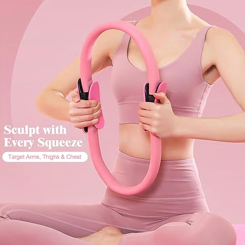 Miniatura 3 de Home Pilates Essentials Kit para mujer, juego completo de anillo y pelota de equipo de pilates 13 en 1 con 5 bandas de resistencia TPE, pesas de