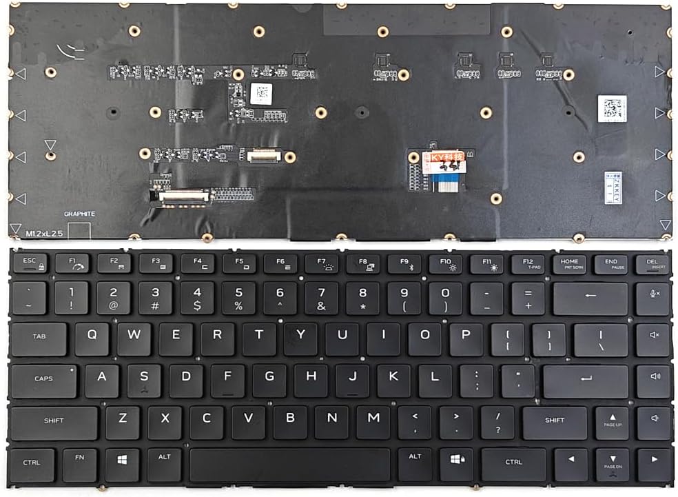 Replacement Backlit Keyboard for Dell Alienware M15 R7 M15 R6 M15 R5 Series Laptop US Black with RGB Backlit