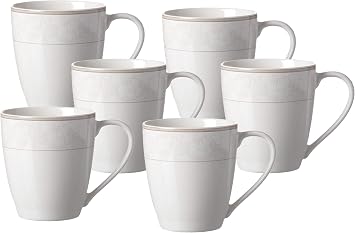 Ritzenhoff & Breker Isabella Coffee Mug Set of 6 Porcelain 350 ml