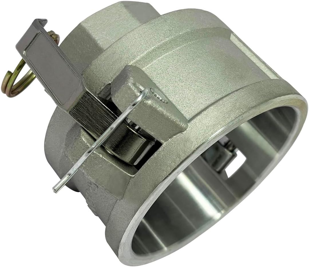 Gloxco Aluminum Type DR Cam and Groove Fitting Reducer, 3" Female Camlock x 2" Female NPT (CAM-3020-DR-AL)