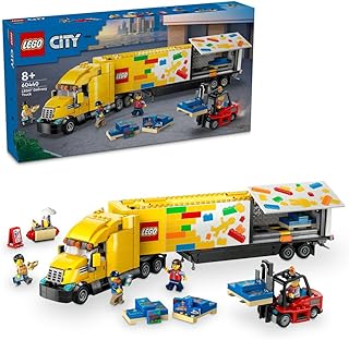 LEGO City Yellow Delivery Truck Building Toy Set 60440