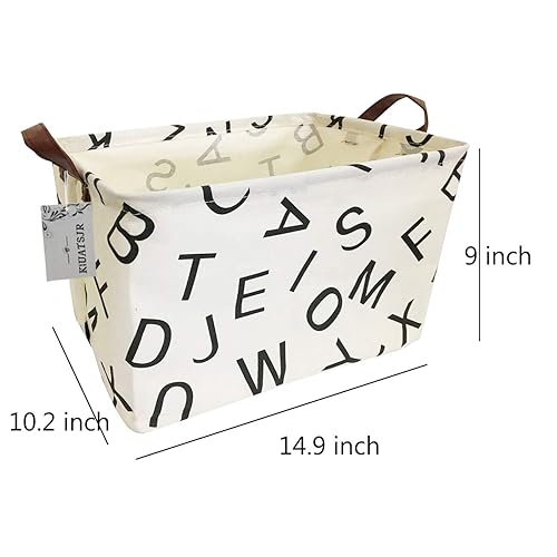 Miniatura 10 de Cestas rectangulares de almacenamiento de tela para niños, juguetes, libros, ropa, mascotas y regalos, perfecto para el hogar, oficina, guardería