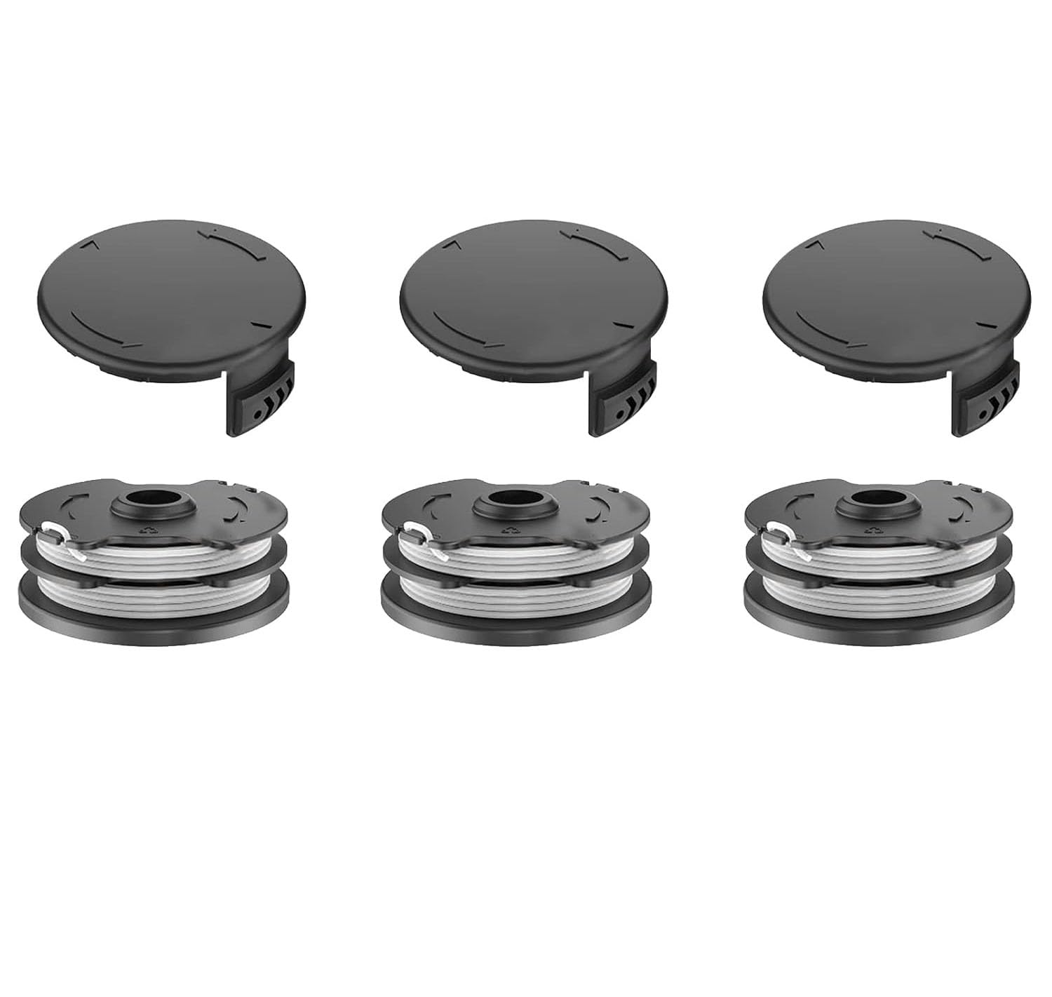 2 Pièces Capuchons De Bobine Compatibles PRTA 20-Li – Rechange Robuste Pour Tondeuse/Débroussailleuse Parkside