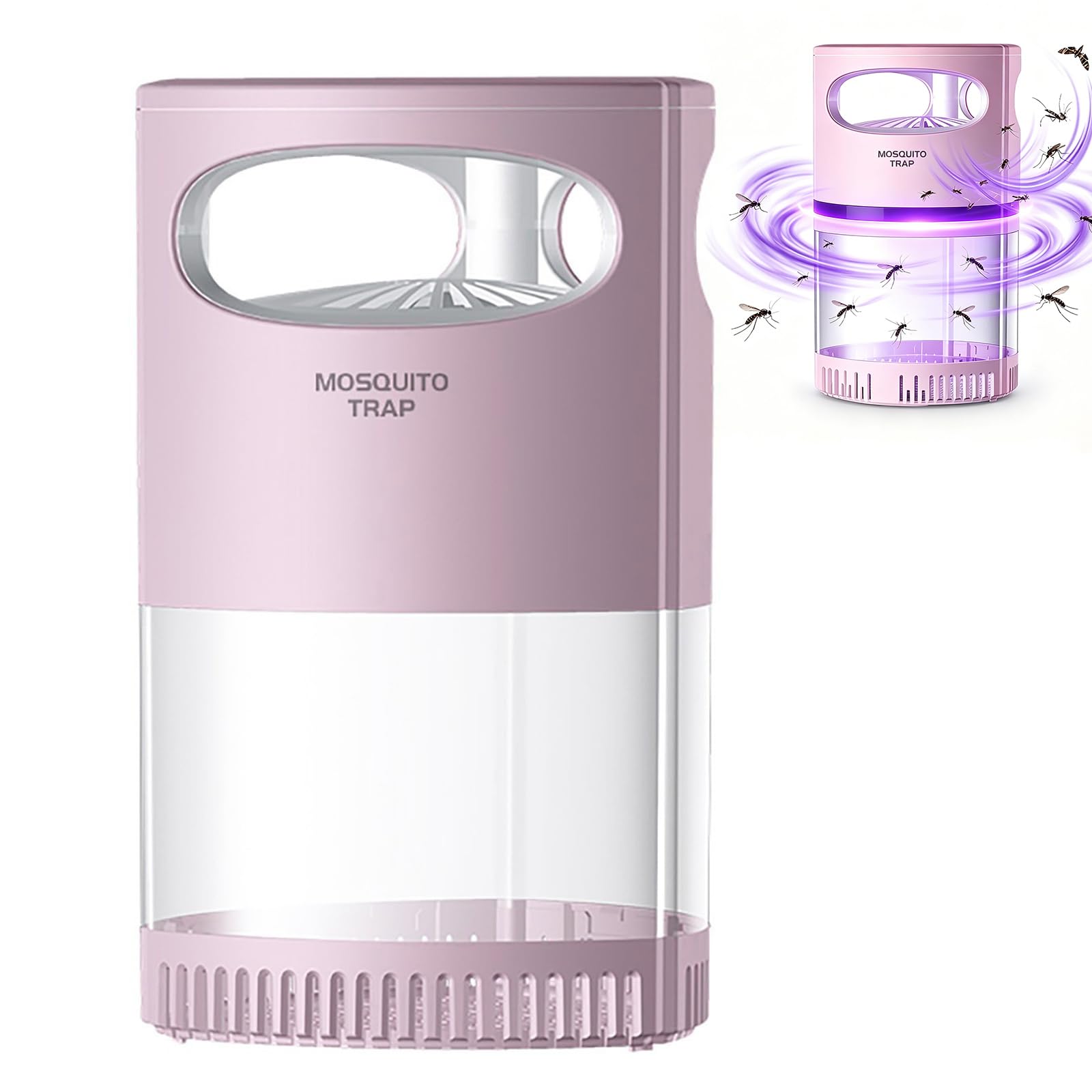 Electric Fly Killer for the Home, USB Powered Indoor Fly Zapper with UV Light, Spring Summer Portable Mosquito Killers Lamp for Indoor Outdoor, Bedroom, Garden, Camping, Kitchen (A-Pink, A01-1PC)