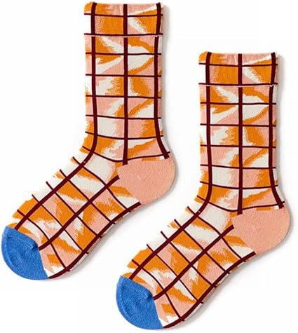 Amazon Co Jp 靴下 面白い女性の靴下カワイフルーツ動物イラストデ ザイン抽象絵画パーソナリティスケートボードユニセックス男性女性幸せな 靴下 ストッキング Color Ah46 1 サイズ One Size Eu36 44 ファッション
