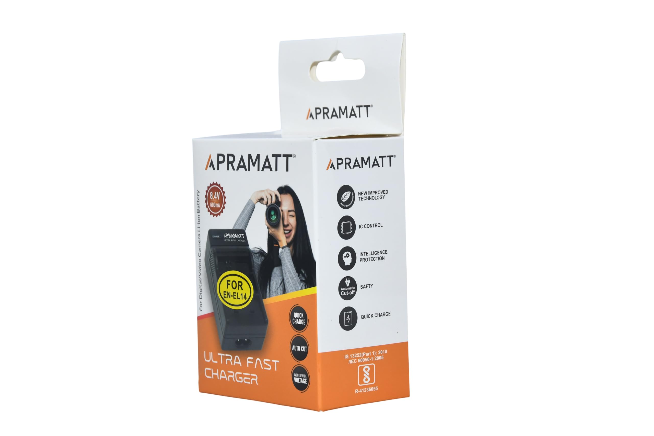 Camera Battery Charger for EN-EL14 Battery, Compatible with D3100, D3200, D3300, D3400, D3500, D5100, D5200, D5300, D5500, D5600, Coolpix P7000, P7100, P7200, P7700, P7800