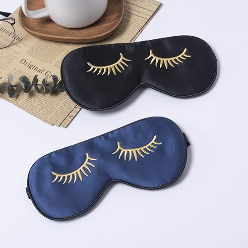 Miniatura 4 de Tim&Tina - Antifaz de seda para dormir (ajustable, plegable).