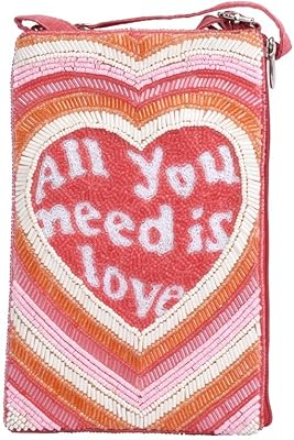 Bamboo Trading All You Need Is Club Bag, 7.5-inch Height, Women Accessories, Fashion, Travel Bag, Heart Design, Valetines