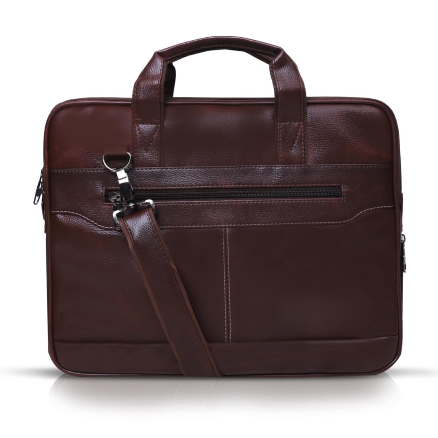 OUTILS Unisex Synthetic/Vegan Leather Laptop Messenger Office Bag for Men and Women, Fits 14/15.6 Inch Laptops, Ideal for Office, Travel, and Business Bag