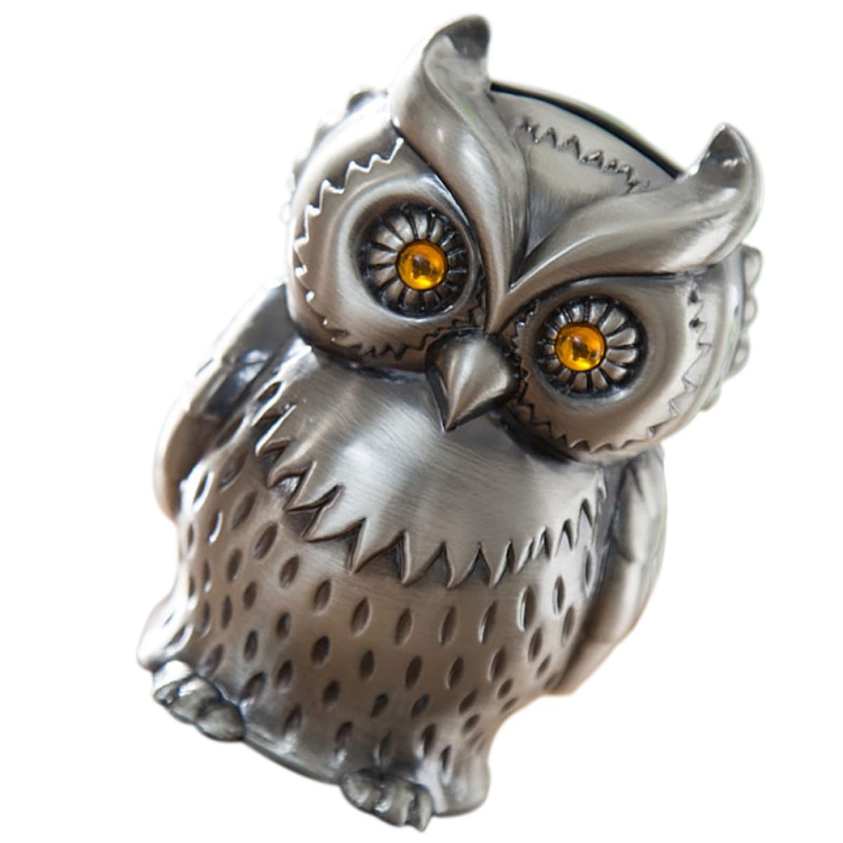 Tirelire hibou vintage en métal GALPADA pour décorer une chambre d'enfant