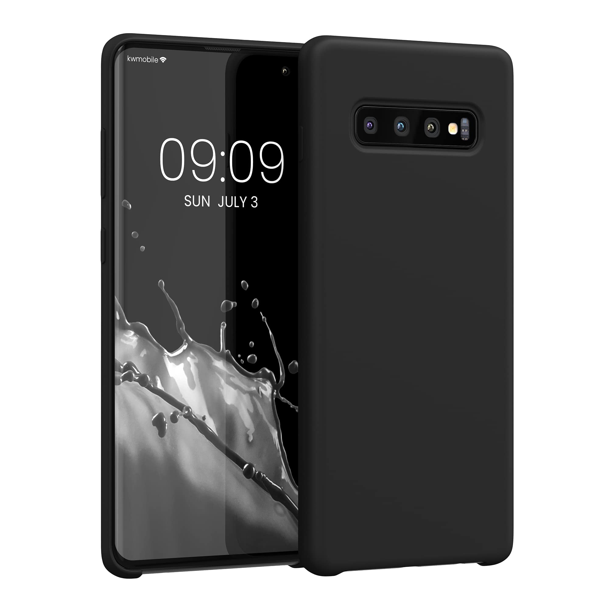 kwmobile Case Compatible with Samsung Galaxy S10 Plus / S10+ Case - TPU Silicone Phone Cover with Soft Finish - Black