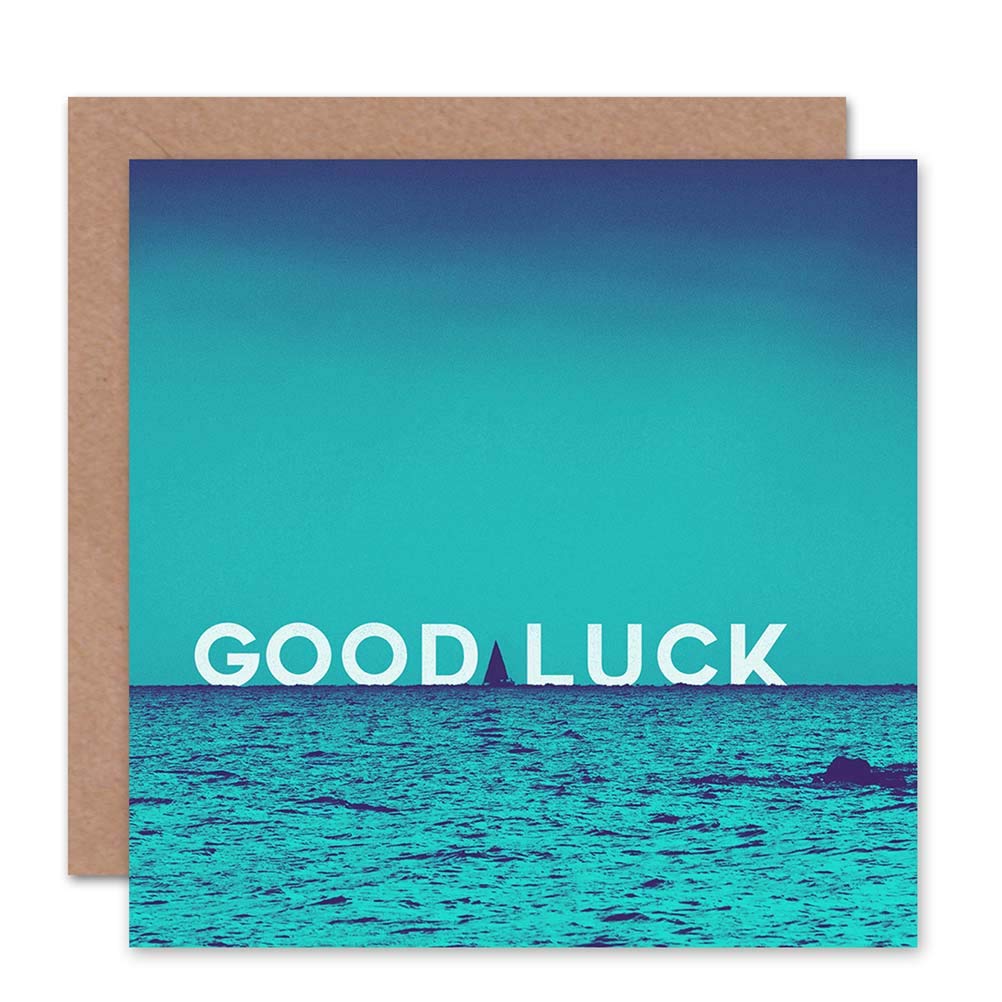 Wee Blue Coo CARD GREETING GOOD LUCK SAIL YACHT HORIZON SEA GIFT