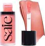 Saie Dew Liquid Blush for Cheeks - Hydrating Cream Blush Stick with a Blendable + Buildable Formula - Skincare Infused Dewy Cheek Tint for a Natural Flush - Glowy Makeup Essential - Dreamy (.40 oz)