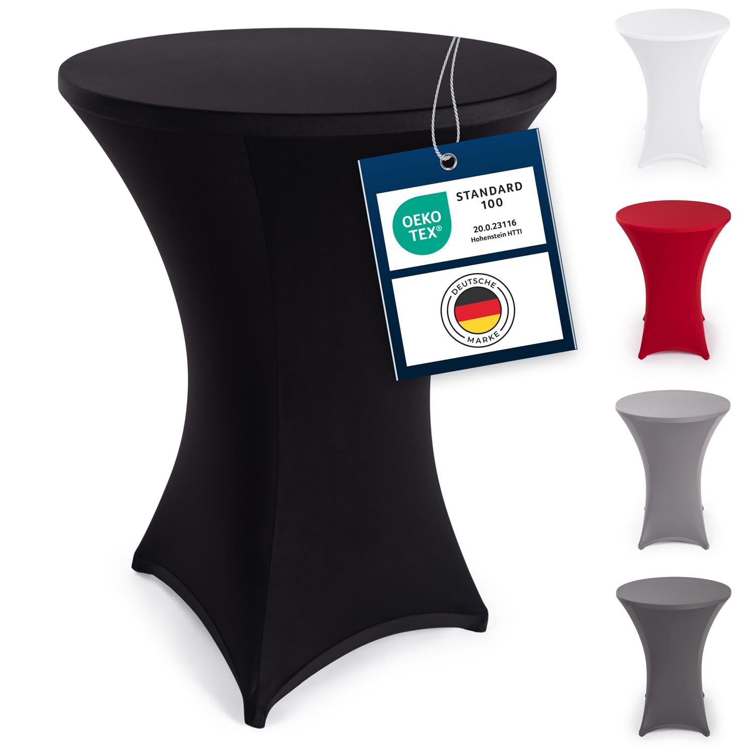 Blumtal Stretchbezug Stehtisch Hussen - Elegante Stehtischhusse für Bistrotisch