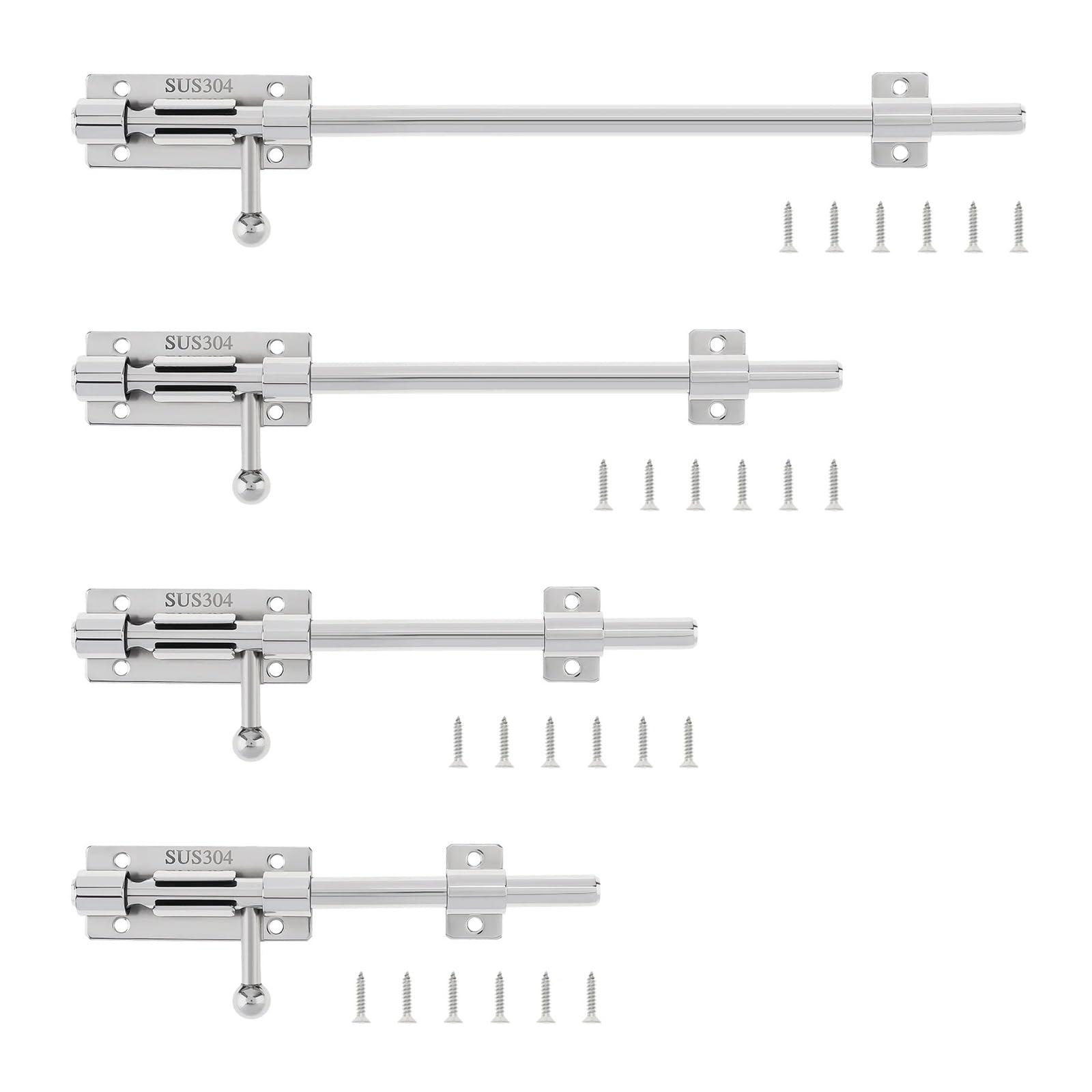 Door Bolt Lock 304 Stainless Steel Barrel Bolt Door Latch