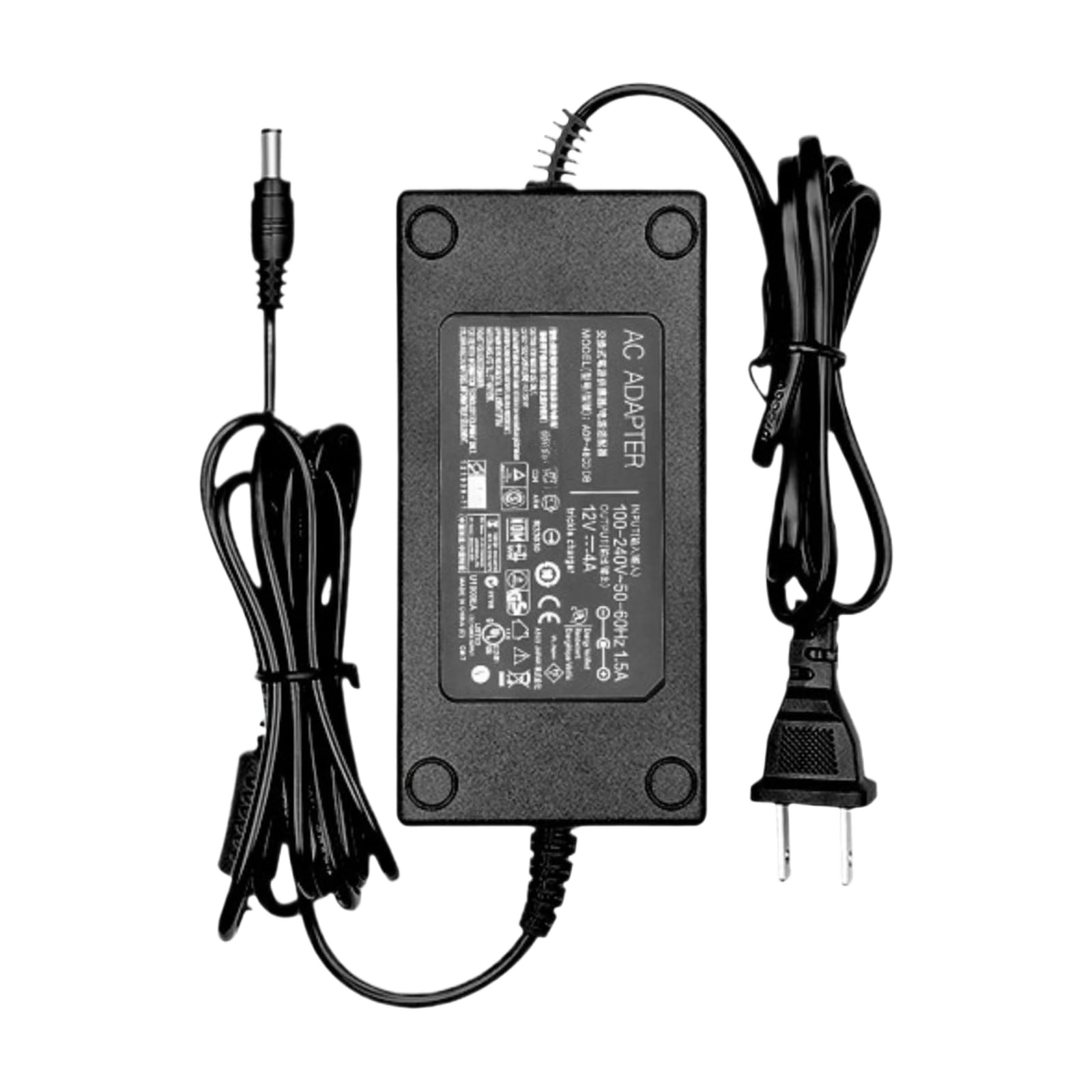 Adaptateur secteur 12V4A 5m bloc alimentation Modèle B