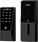 Wyze Serrure Palm: Verrure de porte intelligente pour la reconnaissance de la veine Palm – Entrée sans clé pour porte avant avec clavier, verrouillage automatique, double batterie, Wi-Fi, Alexa & Compatibilité Google, BHMA Certifié, IP53 Évaluation