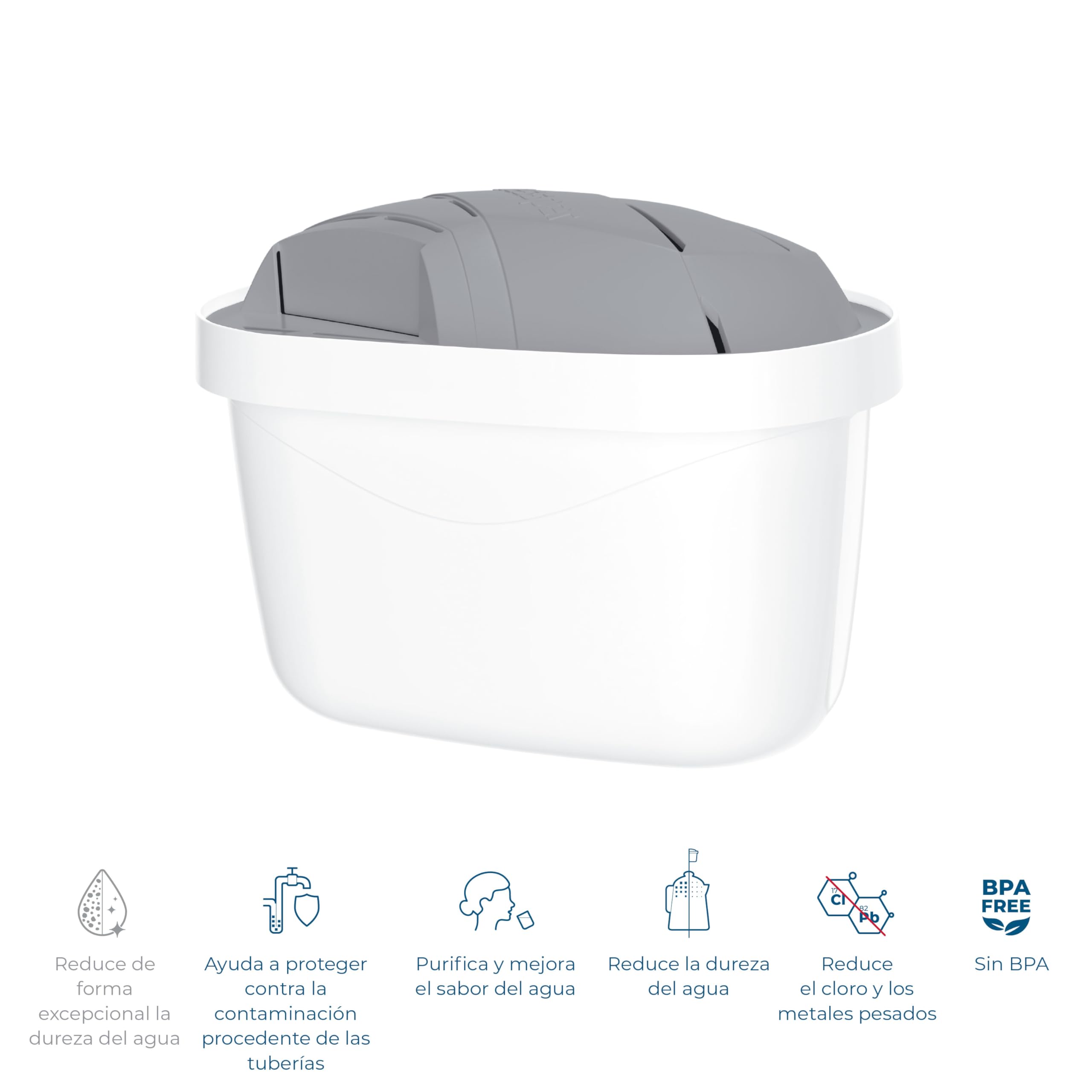 Wessper Cartuchos Filtrantes para Jarra para Agua Dura 12 Piezas | Reemplazo para Dafi Unimax Aquaphor A5 BRITA Maxtra+ PHILIPS AWP212/10 | Sistema de Filtración de Agua para Reducir la Cal