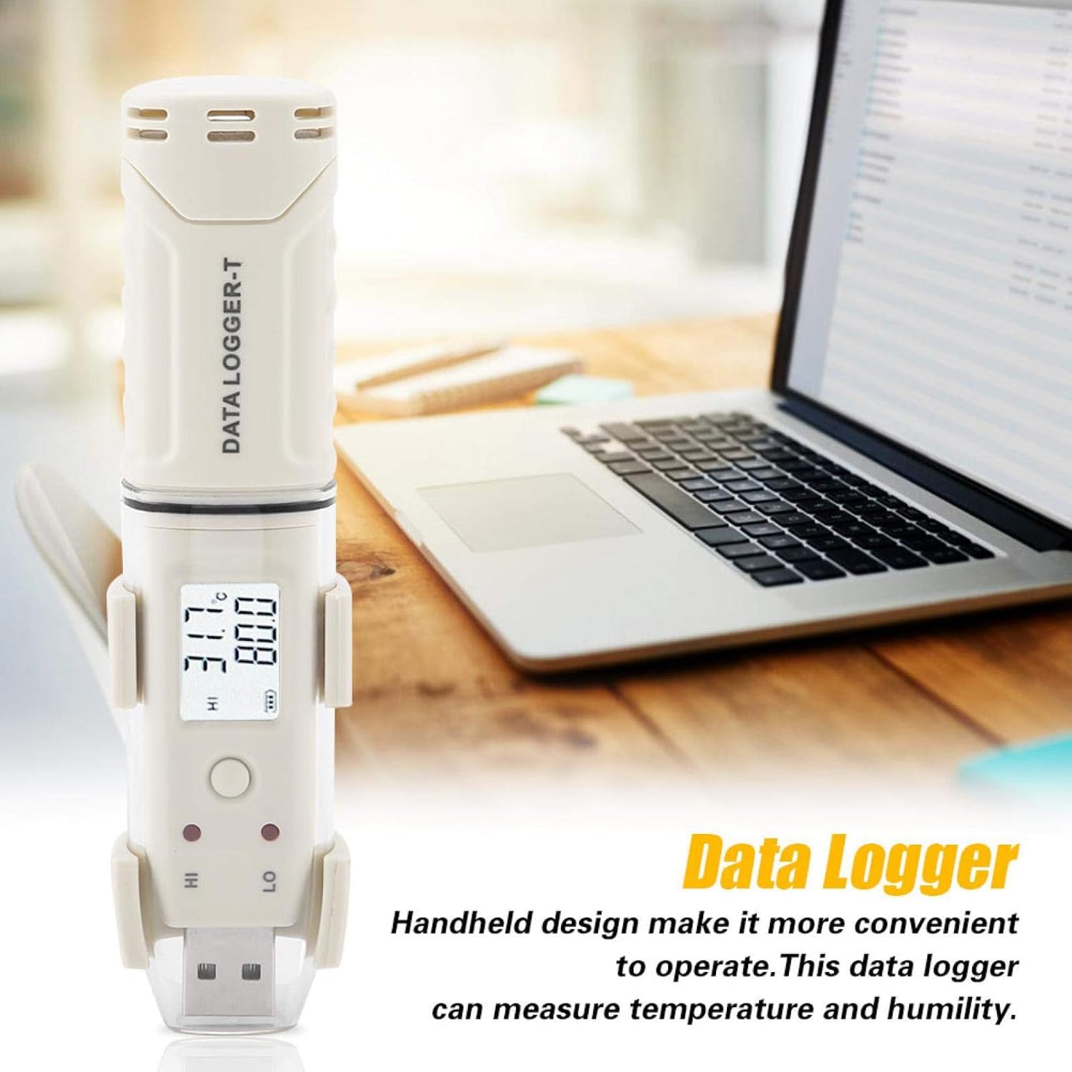 LABART Temperature Recorder, Hygrometer Data Logger USB with Certificate, GM1366 Data Logger Multi-use Temperature Data Logger USB for Temperature Monitoring in Transit with Certificate 2