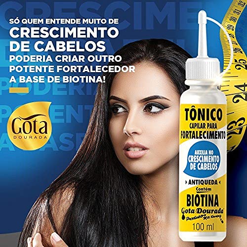 Gota Dourada Tônico Capilar Tratamento Biotina 100 Ml