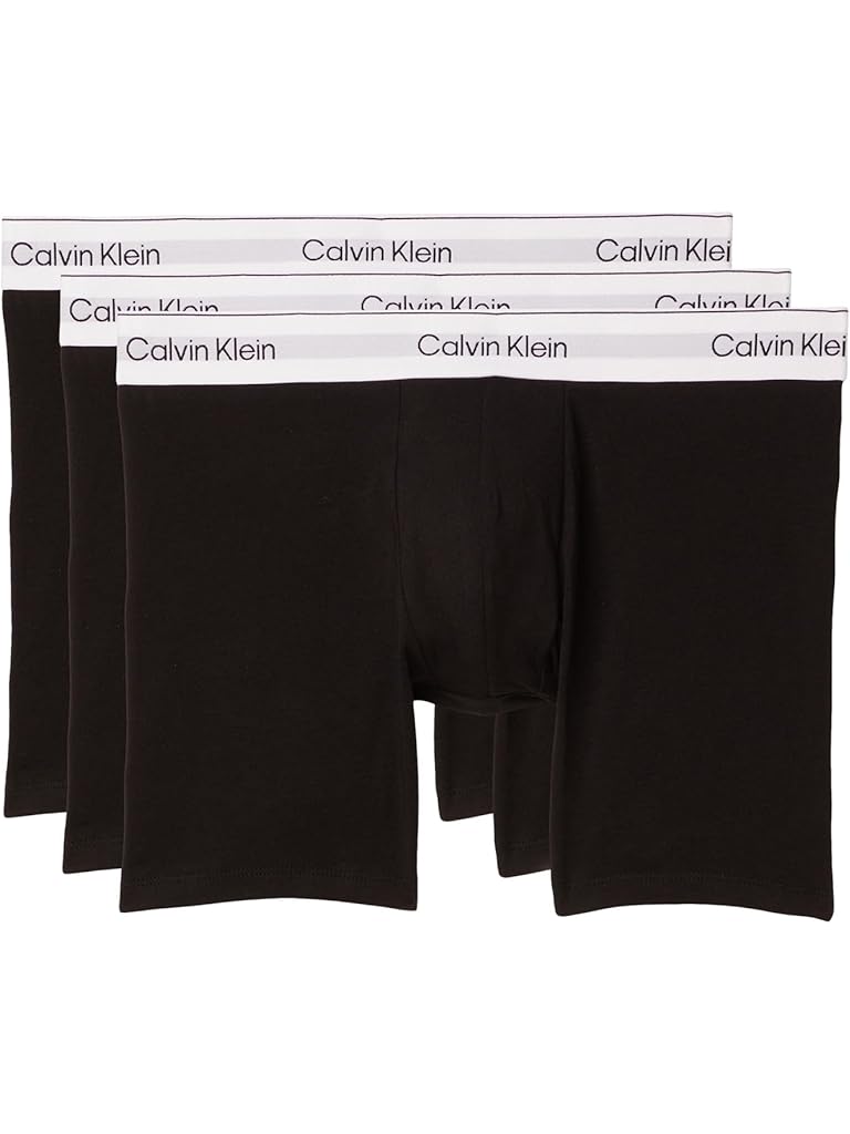 Black Calvin Klein Icon Cotton Stretch 3-pack Boxer Brief