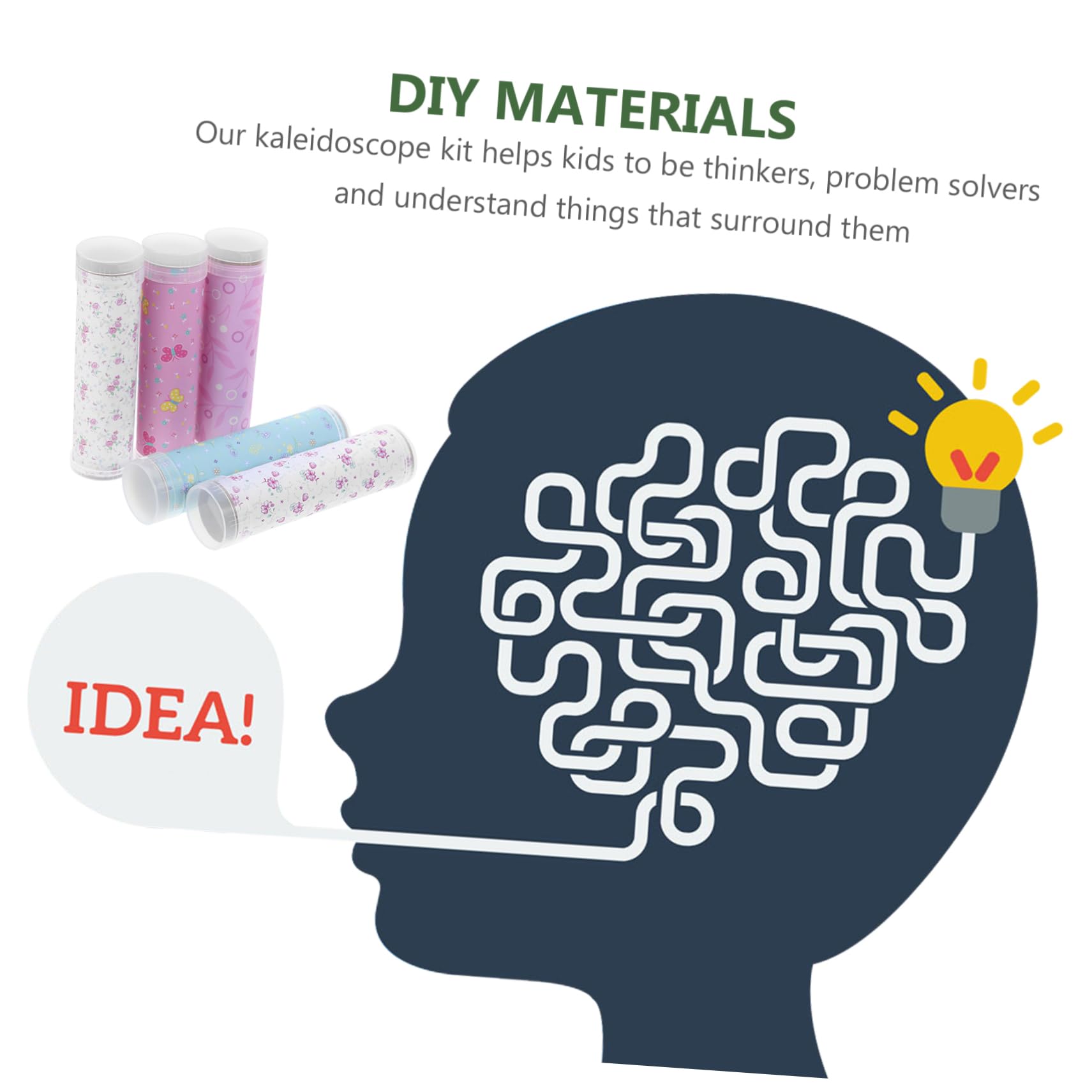 UPKOCH 35 Sätze Materialpaket DIY Bastelset für Kindergartenhandwerk Pädagogisches Experimentierspielzeug Kreative Materialien Zufällige Muster