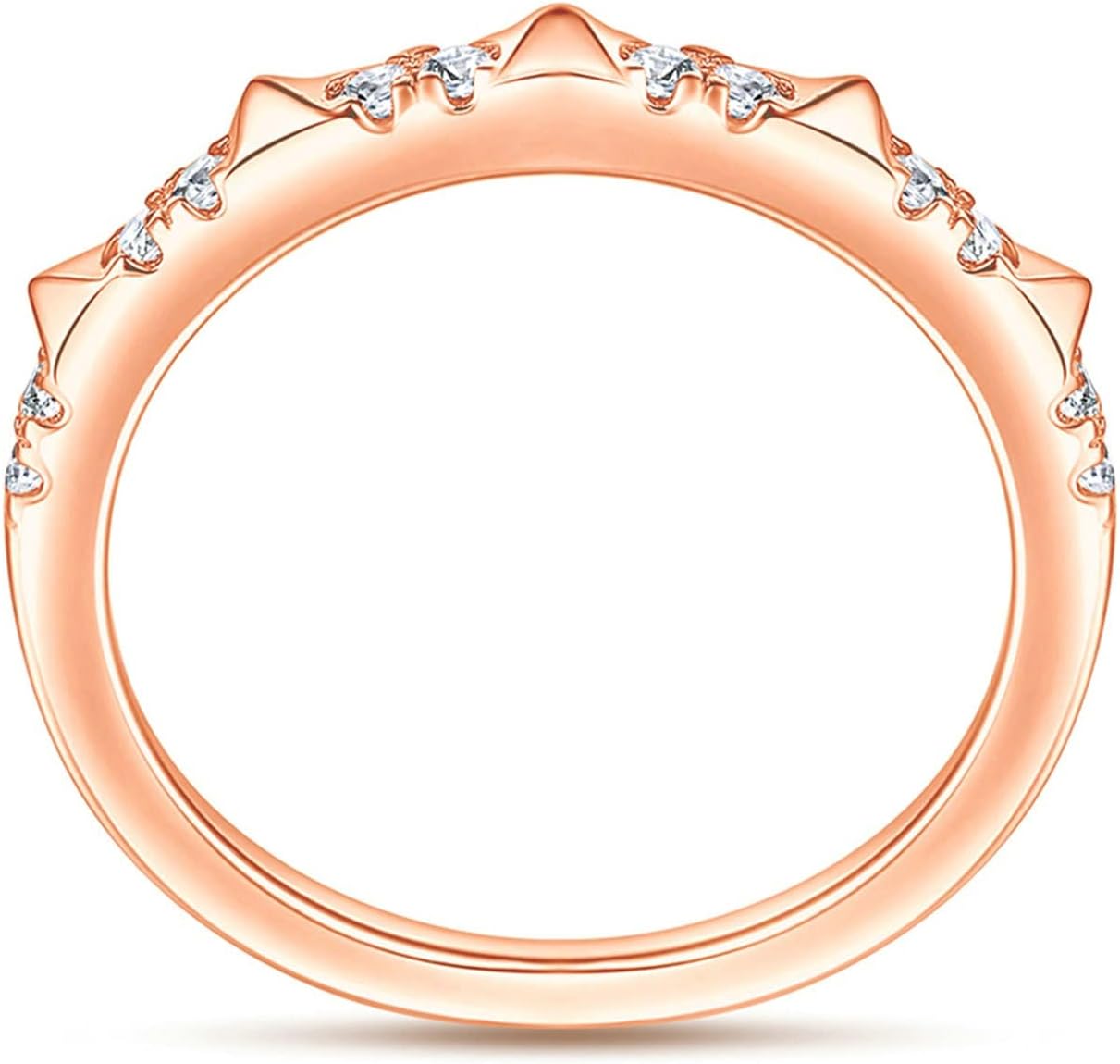 925 Rings for Women Sterling Silver Promise Rings for Best Friends Small Round Cubic Zirconia Silver Ring Women Size 5-10