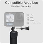 FitStill Poignée flottante Monopode imperméable pour aller Pro Hero 13/12/11/10/9/8/7/6/5/4/3 Session DJI Action Osmo 5Pro/4/3/2/1 Snorkeling sous l'eau plongée Selfie Pole Stick Accessoires de caméra d'action