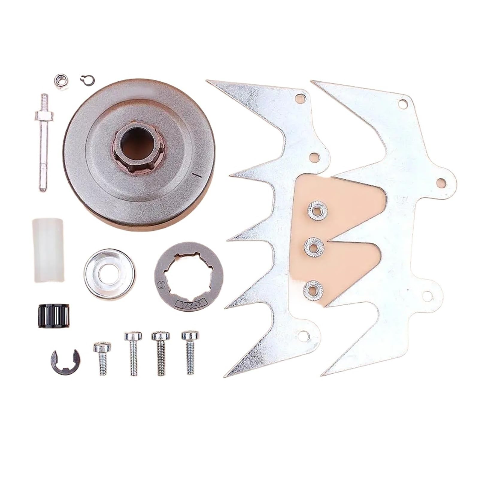 Fit For S-t-i-h-l MS460 MS440 046 044 Bumper Spike Felling Dog Catcher Chainsaw 1128 007 1000 3/8" 7T Chain Clutch Drum Sprocket Rim