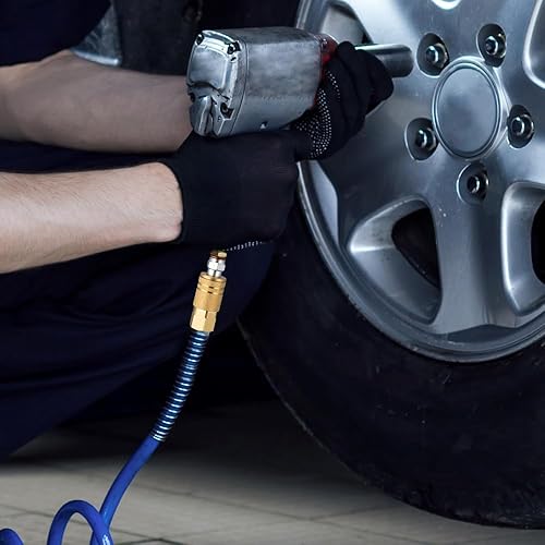 Miniatura 6 de Acoplador industrial hembra de latón de 14 pulgadas, accesorios de manguera de aire, roscas hembra de 14 pulgadas, acoplador de aire de conector